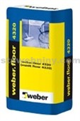 WEBER Weberfloor 4320 - rychlá samoniv. hmota s vláknem 2-50mm 25kg